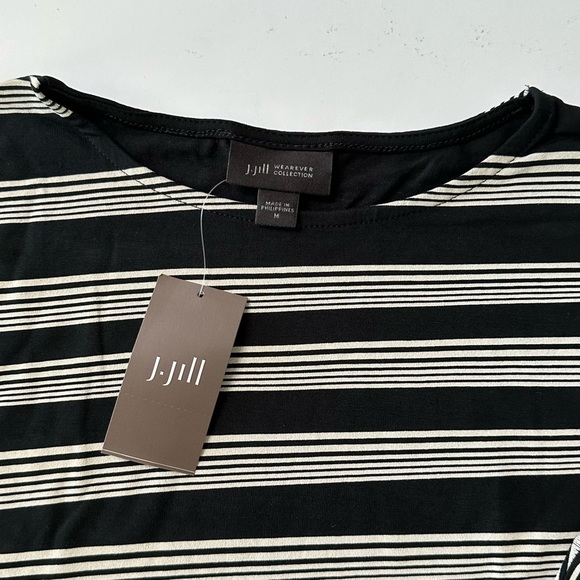 NWT J. Jill Wearever Fluid Stripe Tunic Size M - Picture 3 of 11